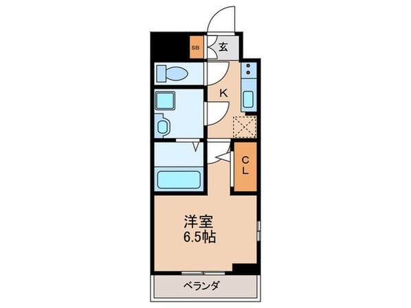 ｴｽﾘｰﾄﾞ大阪京橋ﾌﾛﾚｿﾞﾝ(708)の物件間取画像